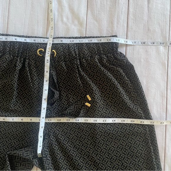 Michael Kors Monogram Printed Wide Leg Pants Women’s M Black Luxury Money Classy - Picture 12 of 15